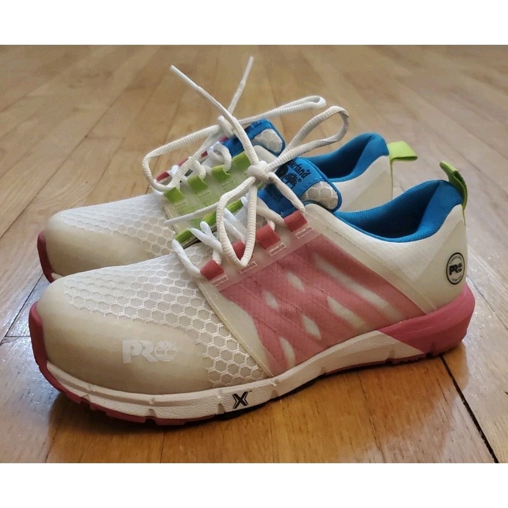 Size 8.5 Timberland Pro Womens Radius Composite Toe Work Shoes PRO589 Comp Toe